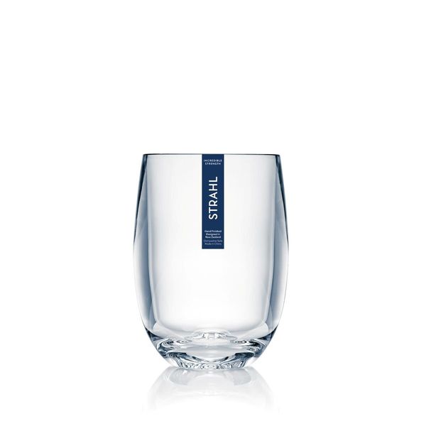 STRAHL Osteria Vinglass uten stett (384ml) uknuselige plastglass