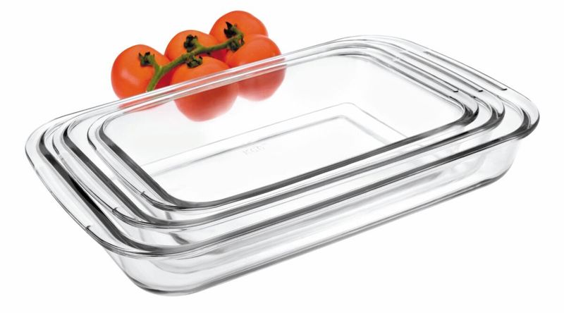 Ildfaste former i glass, 3pk fra IBILI
