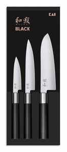 Hovedbilde KAI WASABI BLACK Knivsett (6710P + 6715U + 6716S)